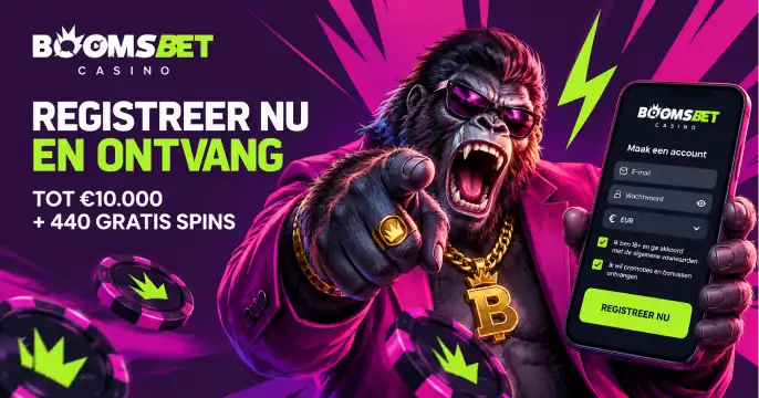 Boomsbet Casino Registreren banner